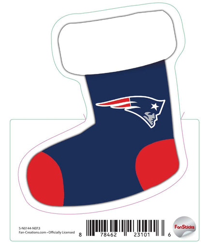 Fan Creations Decal New England Patriots 3in Decal Stocking