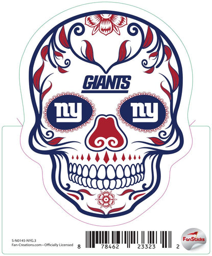 Fan Creations Decal New York Giants 3in Decal Sugar Skull