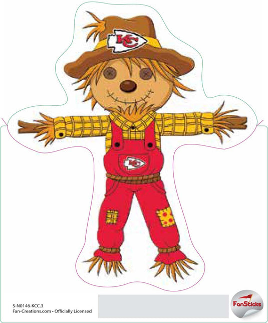 Fan Creations Decal Kansas City Chiefs 3in Decal Scarecrow