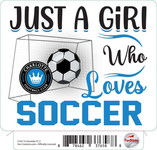 Fan Creations Decal Charlotte FC - MLS 3 inch Decal