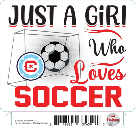 Fan Creations Decal Chicago Fire - MLS 3 inch Decal