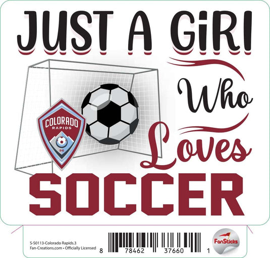 Fan Creations Decal Colorado Rapids - MLS 3 inch Decal