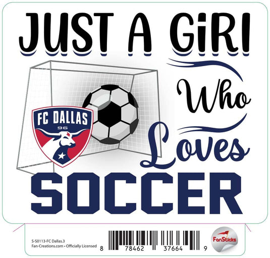 Fan Creations Decal FC Dallas - MLS 3 inch Decal