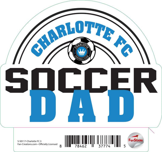 Fan Creations Decal Charlotte FC - MLS 3 inch Decal