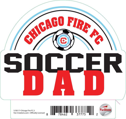 Fan Creations Decal Chicago Fire - MLS 3 inch Decal
