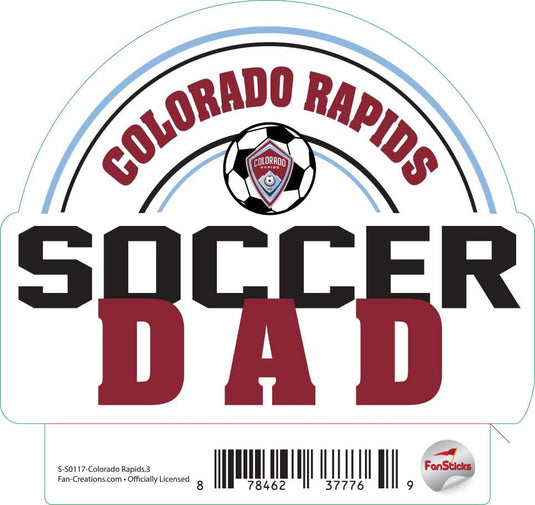 Fan Creations Decal Colorado Rapids - MLS 3 inch Decal