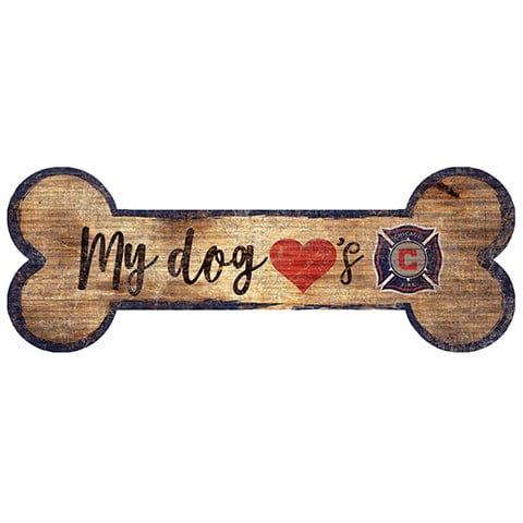 Fan Creations 6x12 Horizontal Chicago Fire Dog Bone Sign