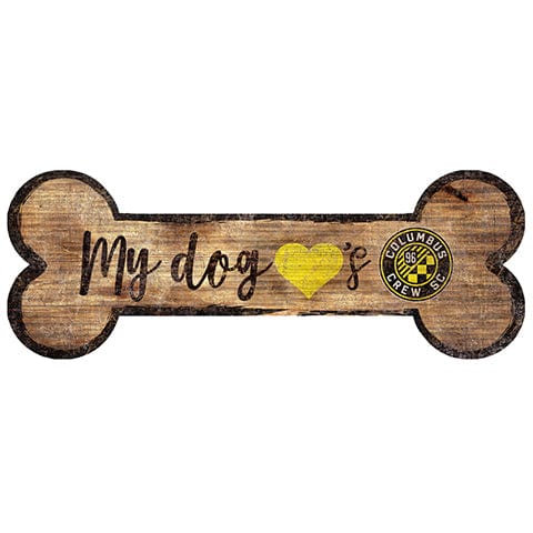 Fan Creations 6x12 Horizontal Columbus Crew Dog Bone Sign