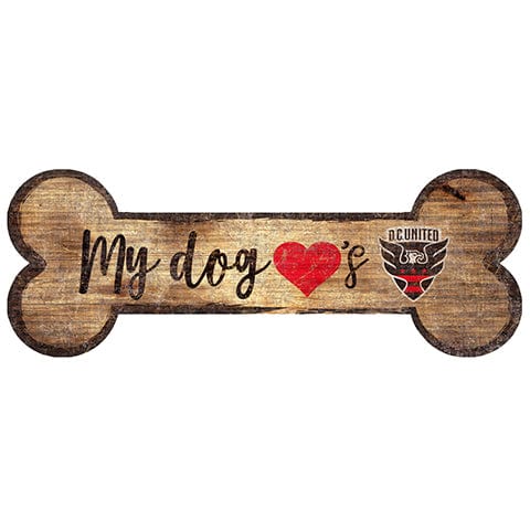 Fan Creations 6x12 Horizontal D.C. United Dog Bone Sign