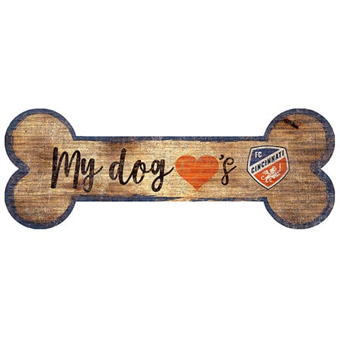 Fan Creations 6x12 Horizontal FC Cincinnati Dog Bone Sign