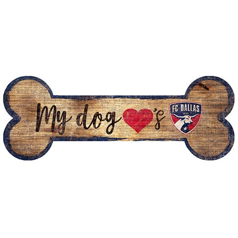 Fan Creations 6x12 Horizontal FC Dallas Dog Bone Sign