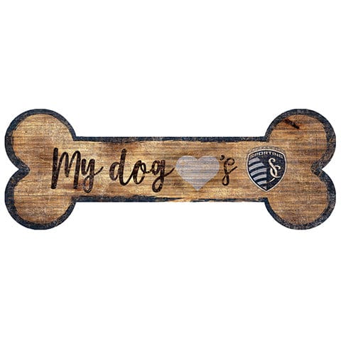 Fan Creations 6x12 Horizontal Kansas City Sporting Dog Bone Sign