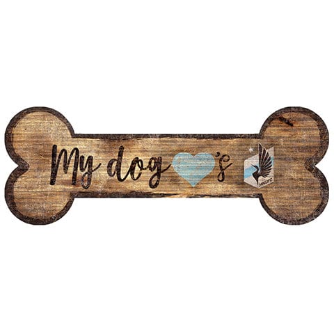 Fan Creations 6x12 Horizontal Minnesota United Dog Bone Sign