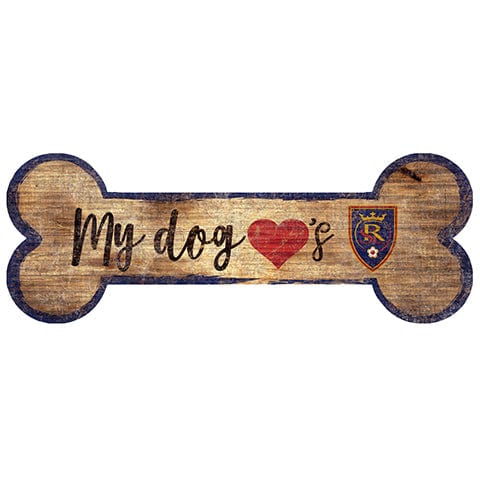 Fan Creations 6x12 Horizontal Real Salt Lake Dog Bone Sign