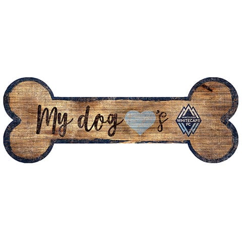 Fan Creations 6x12 Horizontal Vancouver Whitecaps Dog Bone Sign