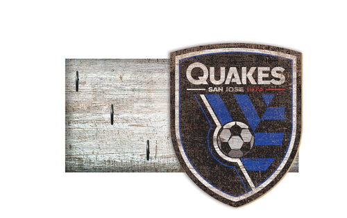 Fan Creations Wall Decor San Jose Earthquakes Key Holder 6x12