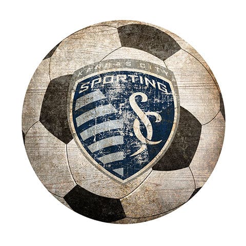 Fan Creations 12" Wall Art Kansas City Sporting 12" Soccer Shaped Sign