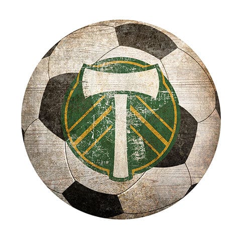 Fan Creations 12" Wall Art Portland Timbers 12" Soccer Shaped Sign