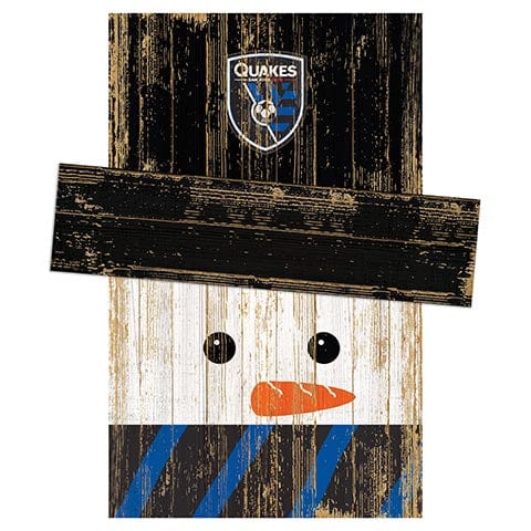 Fan Creations Large Holiday Head San Jose Earthquakes Snowman Head