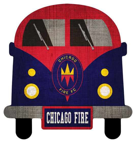 Fan Creations Team Bus Chicago Fire 12" Team Bus Sign