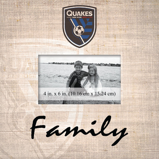 Fan Creations Home Decor San Jose Earthquakes  Family Frame