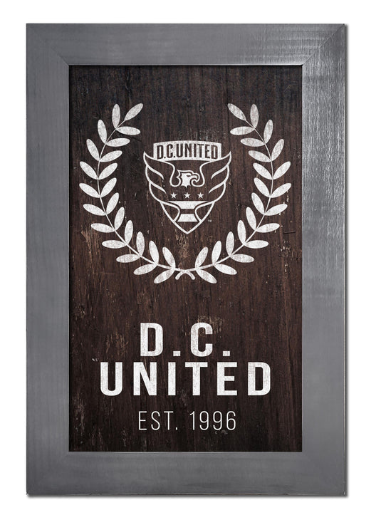 Fan Creations Home Decor D.C. United   Laurel Wreath 11x19