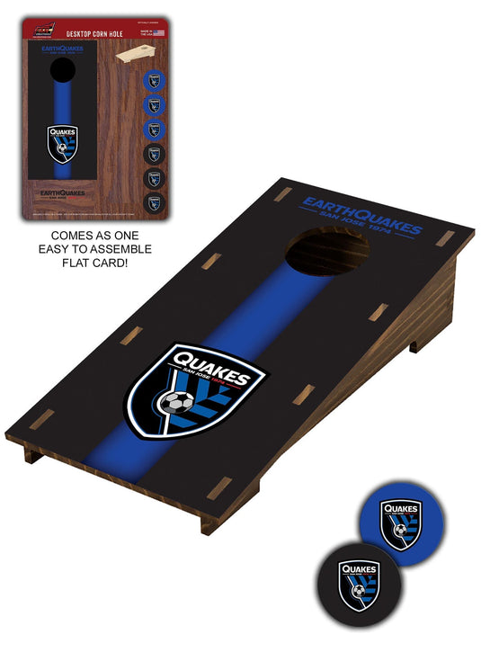 Fan Creations Desktop Stand San Jose Earthquakes Desktop Cornhole