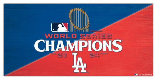 Fan Creations 6x12 Sign Two Tone 2024 Champions 6x12 Dodgers