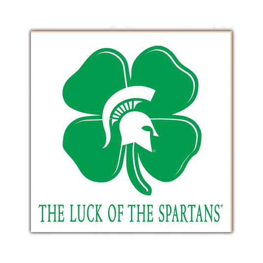 Fan Creations Home Decor Michigan State   Luck Of The Team 10x10