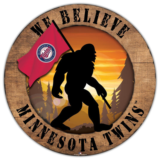 Fan Creations Wall Decor Minnesota Twins Bigfoot 12in Circle