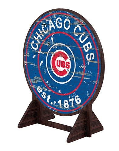 Fan Creations Desktop Stand Chicago Cubs Desktop Circle Logo Stand