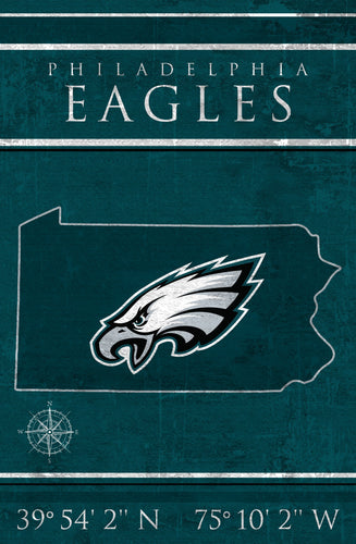 Fan Creations Home Decor Philadelphia Eagles   Coordinates 17x26