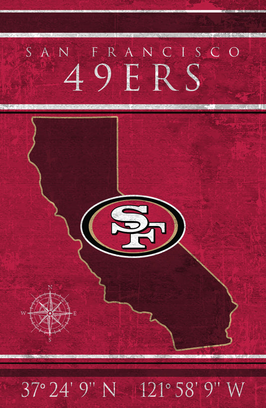 Fan Creations Home Decor San Francisco 49ers   Coordinates 17x26