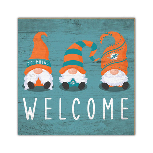 Fan Creations Home Decor Miami Dolphins   Welcome Gnomes