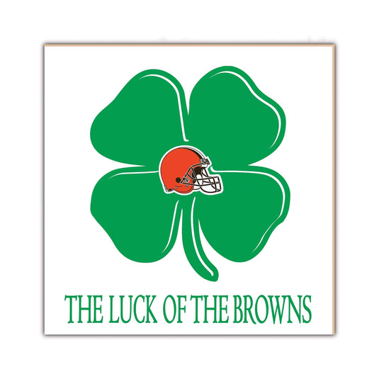 Fan Creations Home Decor Cleveland Browns   Luck Of The Team 10x10