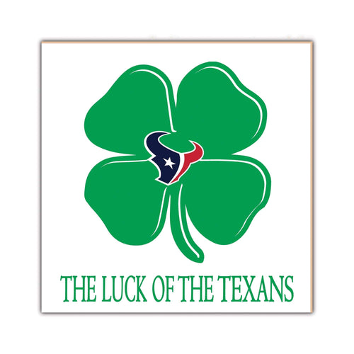 Fan Creations Home Decor Houston Texans   Luck Of The Team 10x10