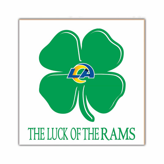 Fan Creations Home Decor Los Angeles Rams   Luck Of The Team 10x10