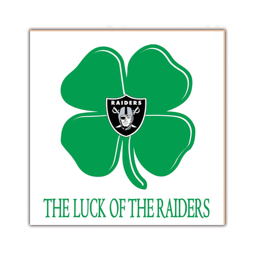 Fan Creations Home Decor Las Vegas Raiders   Luck Of The Team 10x10