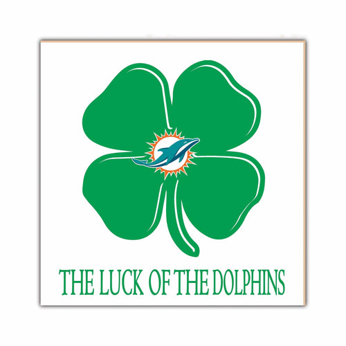 Fan Creations Home Decor Miami Dolphins   Luck Of The Team 10x10