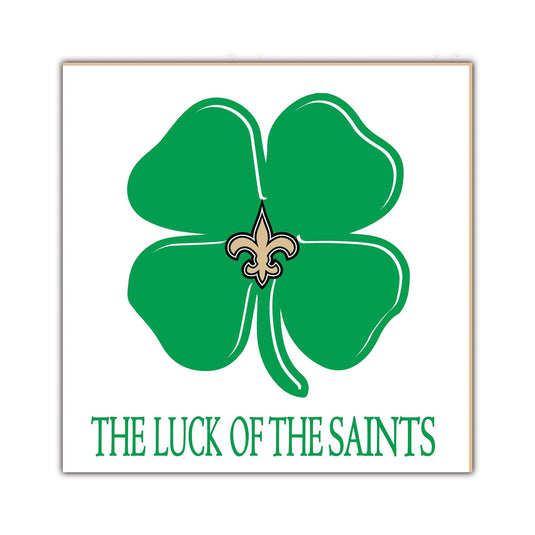 Fan Creations Home Decor New Orleans Saints   Luck Of The Team 10x10