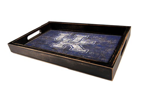 Fan Creations Home Decor Kentucky  Distressed Team Tray With Team Colors