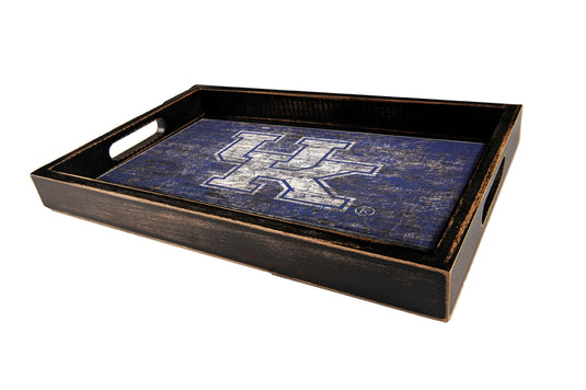 Fan Creations Home Decor Kentucky  Distressed Team Tray With Team Colors