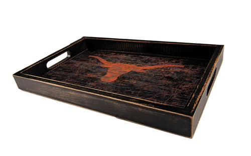 Fan Creations Home Decor Texas  Distressed Team Tray With Team Colors