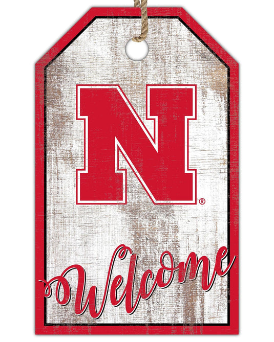 Fan Creations Holiday Home Decor Nebraska Welcome 11x19 Tag