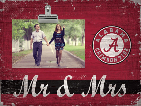 Fan Creations Desktop Stand Alabama Mr & Mrs Clip Frame