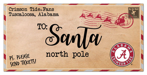 Fan Creations Holiday Home Decor Alabama To Santa 6x12