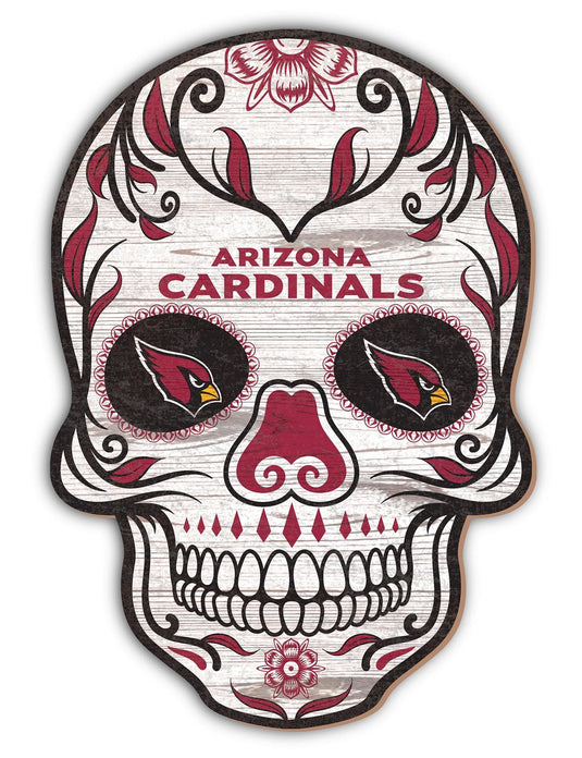Fan Creations Holiday Home Decor Arizona Cardinals Sugar Skull 12in