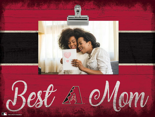 Fan Creations Desktop Stand Arizona Diamondbacks Best Mom With Stripe Clip Frame