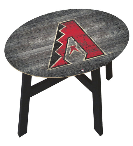 Fan Creations Home Decor Arizona Diamondbacks  Distressed Wood Side Table