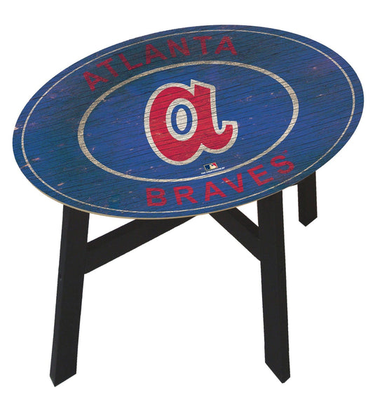 Fan Creations Home Decor Atlanta Braves  Heritage Logo Side Table